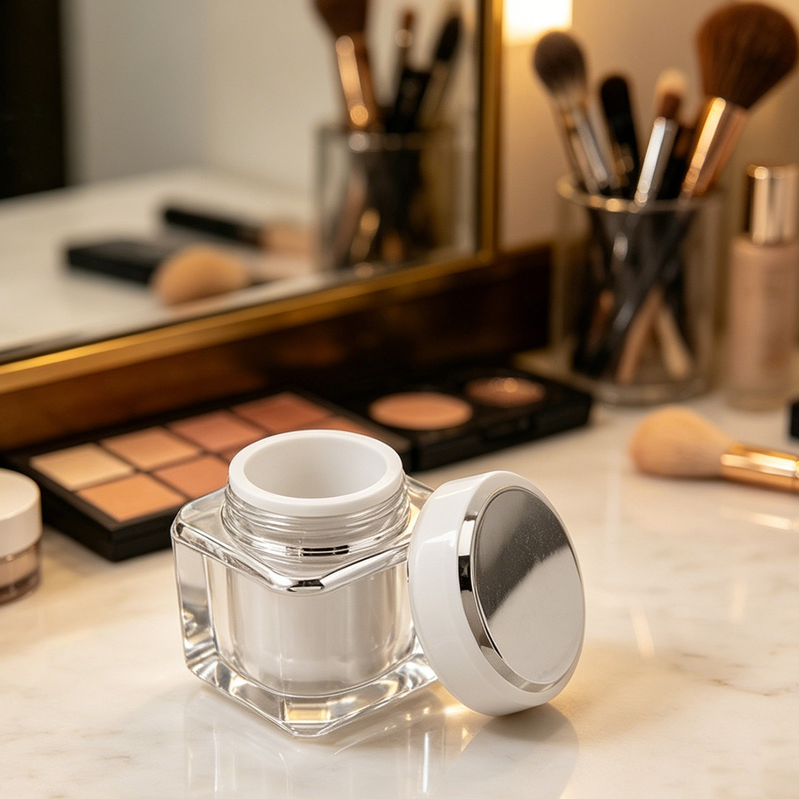 Luxury Skincare Packaging - Refillable Luxury Skincare Bottle Set Glass