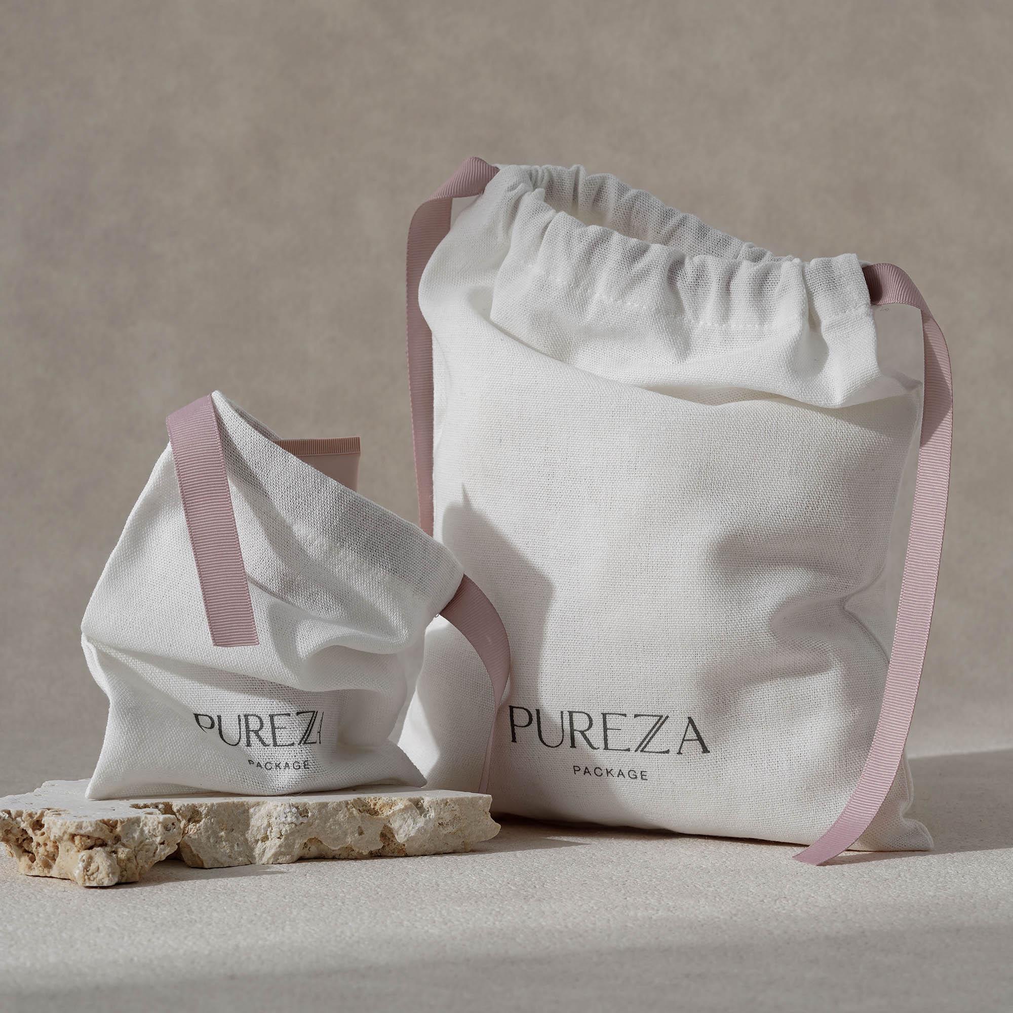 Cotton Drawstring Bag Eco-Frie - Luxury Skincare Packaging recension och pris